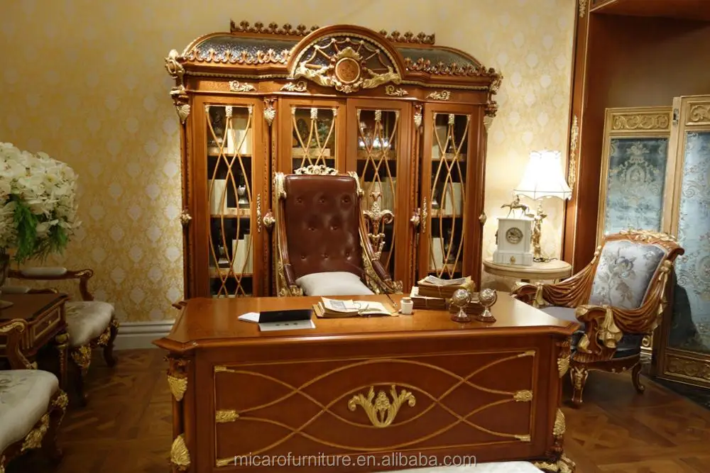 Baroque Style Luxury Antique Solid Wood Hand Carved Executive Office Furniture With Office Tables Buy Baroque Antique Executive Office Furniture Solid Wood Antique Office Furniture Luxury Antique Office Furniture Product On Alibaba Com