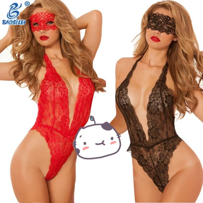 

New arrival fancy blindfold slimming lingerie lace Viny Lingerie Women Slim Fit Underwear, Black.red
