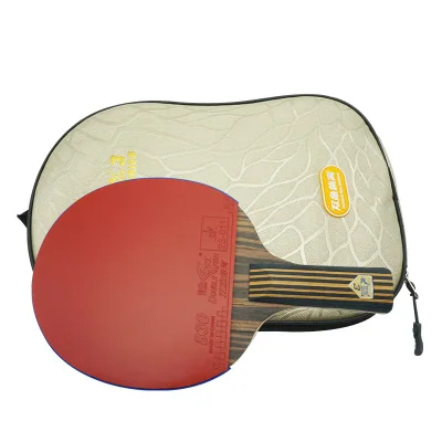 

Trail order low MOQ Double fish K3 table tennis racket Professional ping pong racket paddle, Red+black