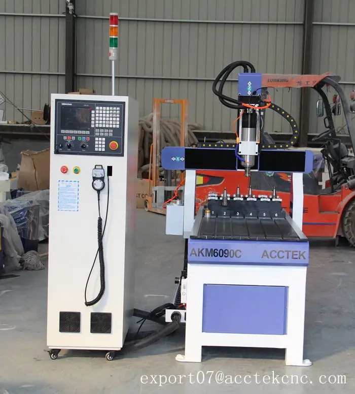 Wood carving T-slot table cnc 6090 ATC cnc machine mini atc cnc router