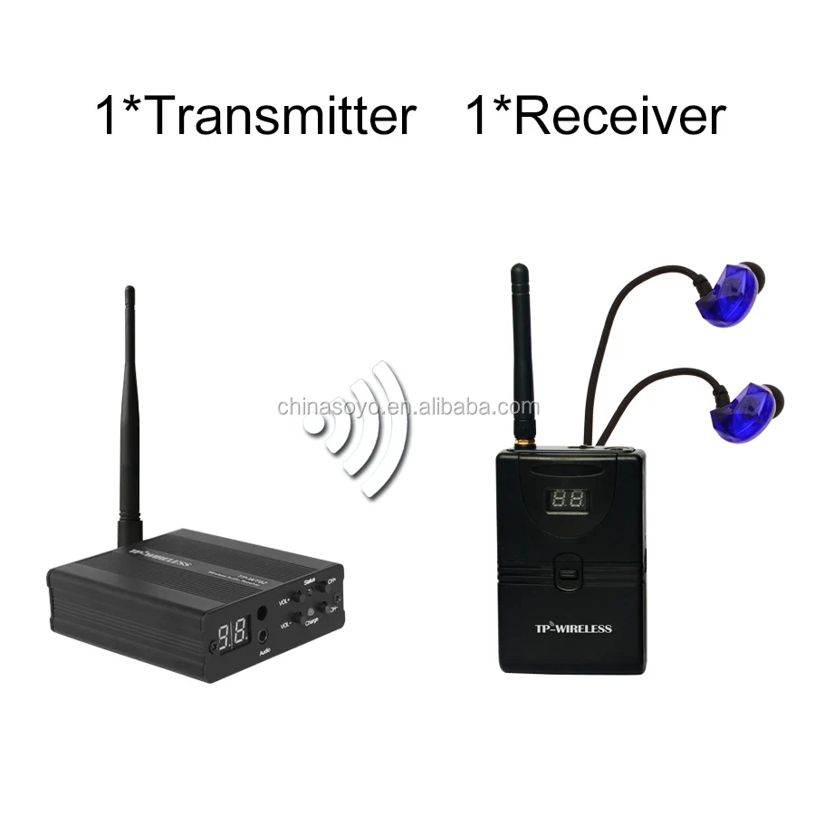 

In-ear Digital Wireless Stage audio Monitor System, Black