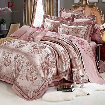 Wholesale Luxury 4pcs Bedding Lace Embroidery Bed Duvet Covers