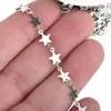 Bulk Wholesale OEM Star shapes Copper Metal Cable Link Sequin Chain For Necklace Making