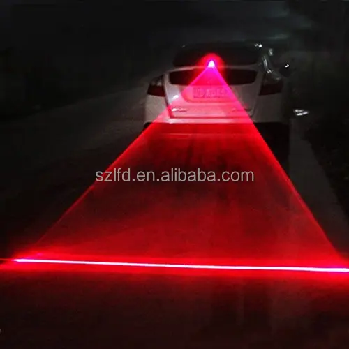 Láser rojo LED COCHE Luz de niebla de la señal de advertencia cola