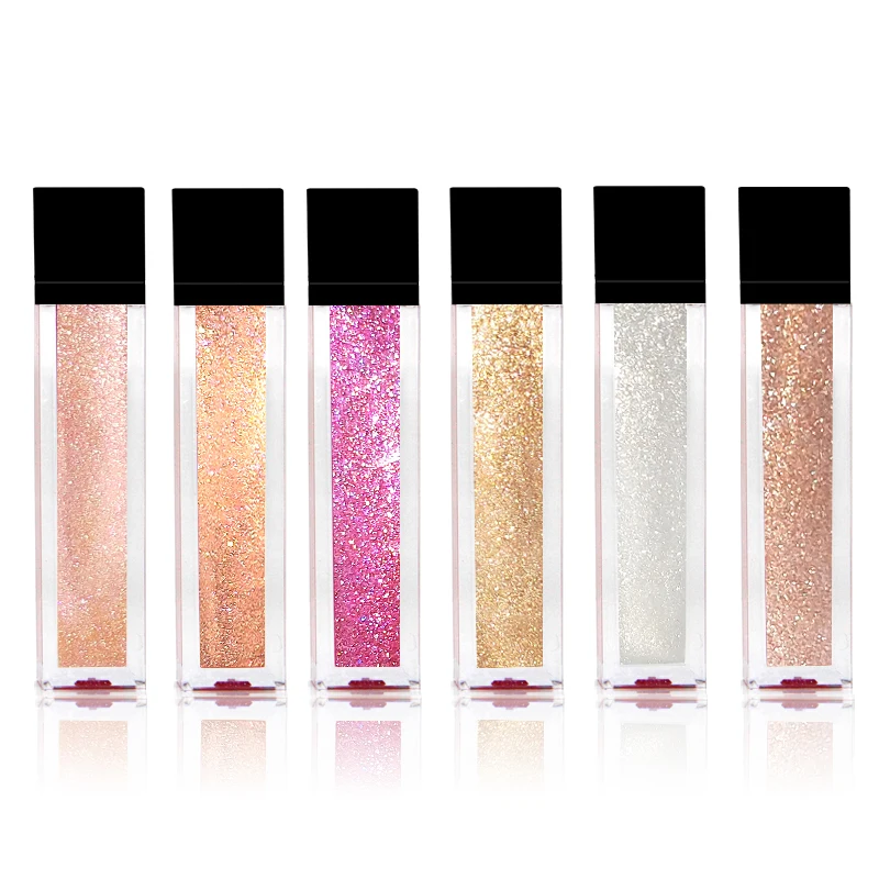 

Wholesale liquid lipstick long lasting 11 colors private label glitter shiny plump lip gloss, N/a