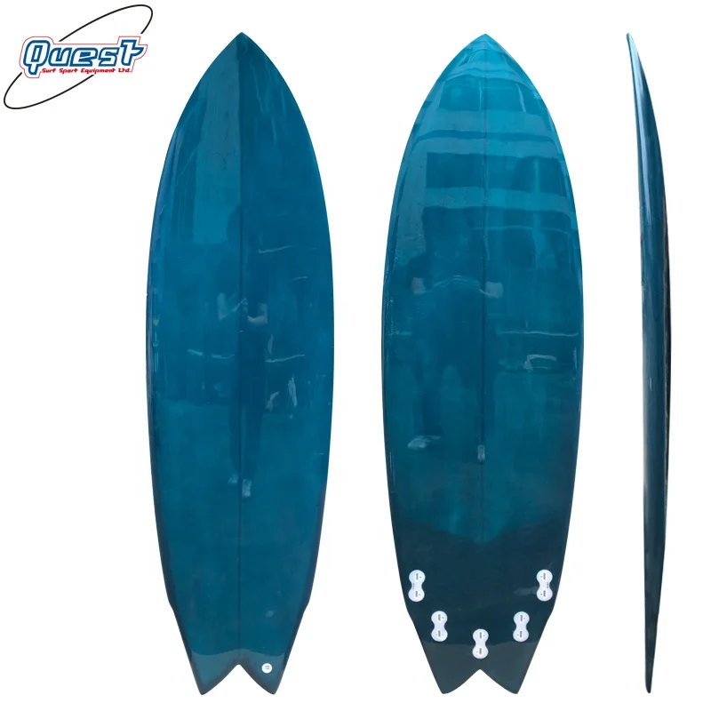 Bule Painted Surfboard Shortboard Foam Fiberglass Epoxy Surf Board