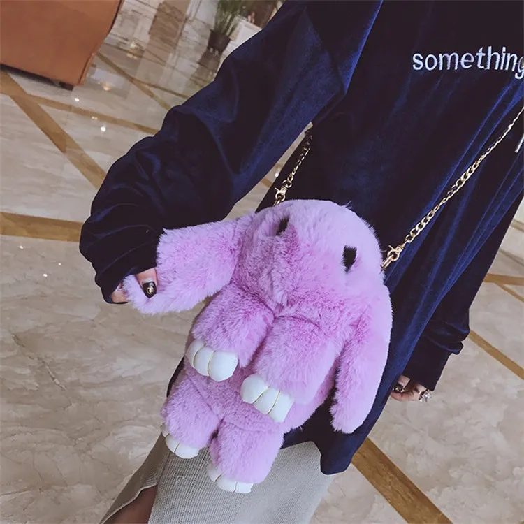 2018 New Fashion Women Handbag Cute Rabbit Shape Handbags,Fuzzy Rabbit ...