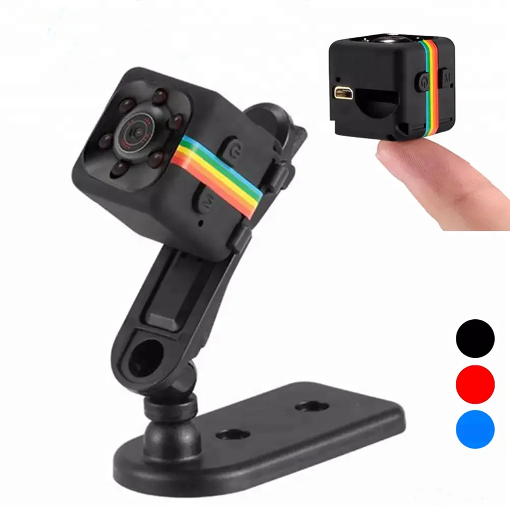 

SQ11 mini 1080p hd night vision camcorder digital video camera, Black/red/blue