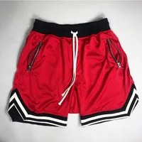 

classic camo basketball shorts with zipper pockets