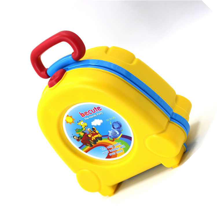 

Child Toilet Seat Portable Travel Children's Potty Pot Car baby toilet training seat, Yellow
