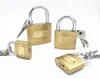 Factory wholesale fine polishing big small thin type best safty cheap price imitate brass padlock