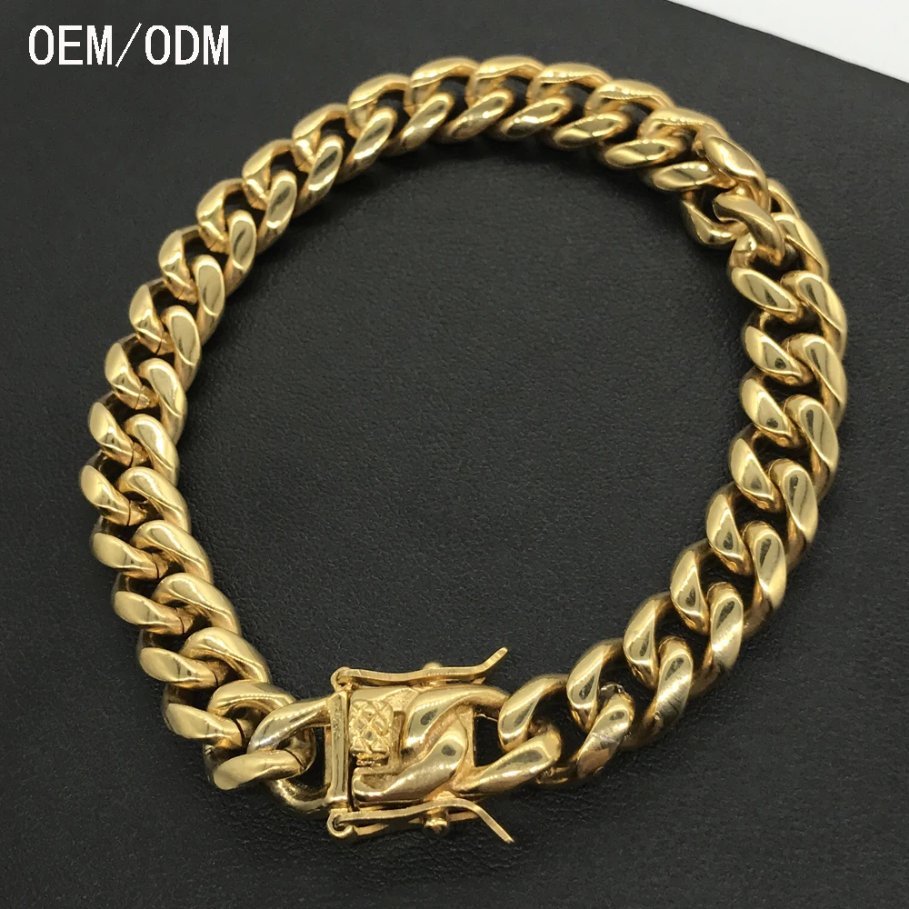 Hign Quality 18k Solid Gold Bracelet For Men Designs Hign Quality 18k Solid Gold Bracelet