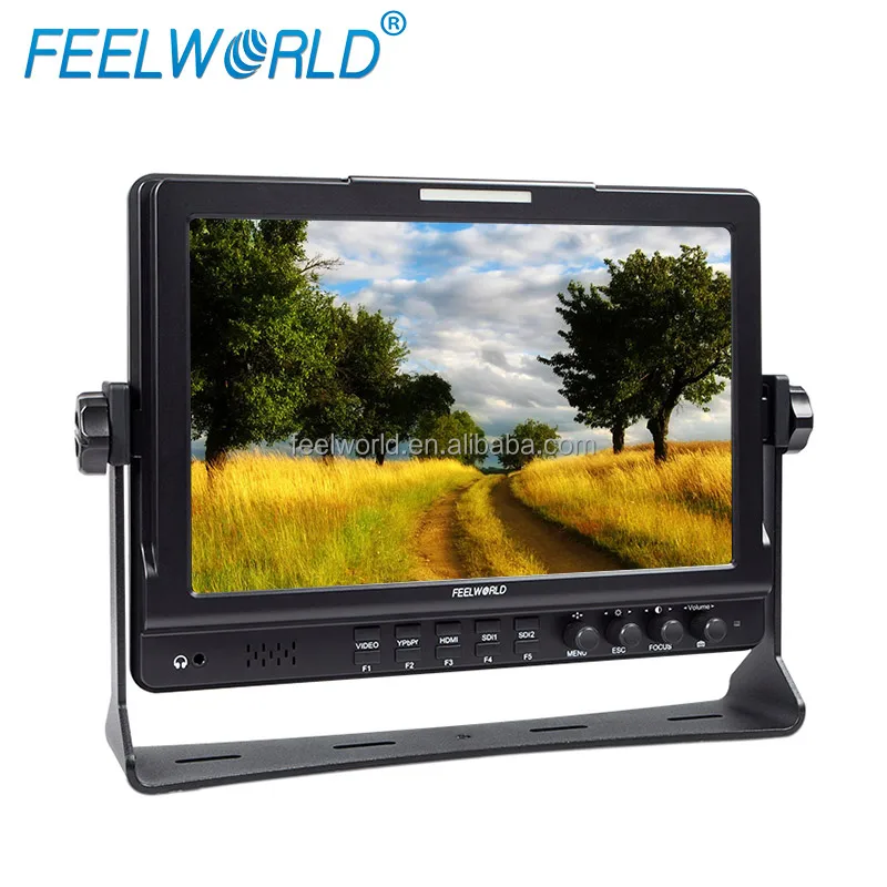 

10.1" 1080P Portable mini lcd monitor with webcam,Dual 3G/HD-SDI and HDMI,vector scope