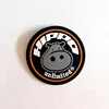 good quality superior material engraved words embossed custom logo garment rubber label