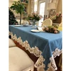 Free Samples Indian Embroidered Table Cloth Burlap Lace Table Cloth