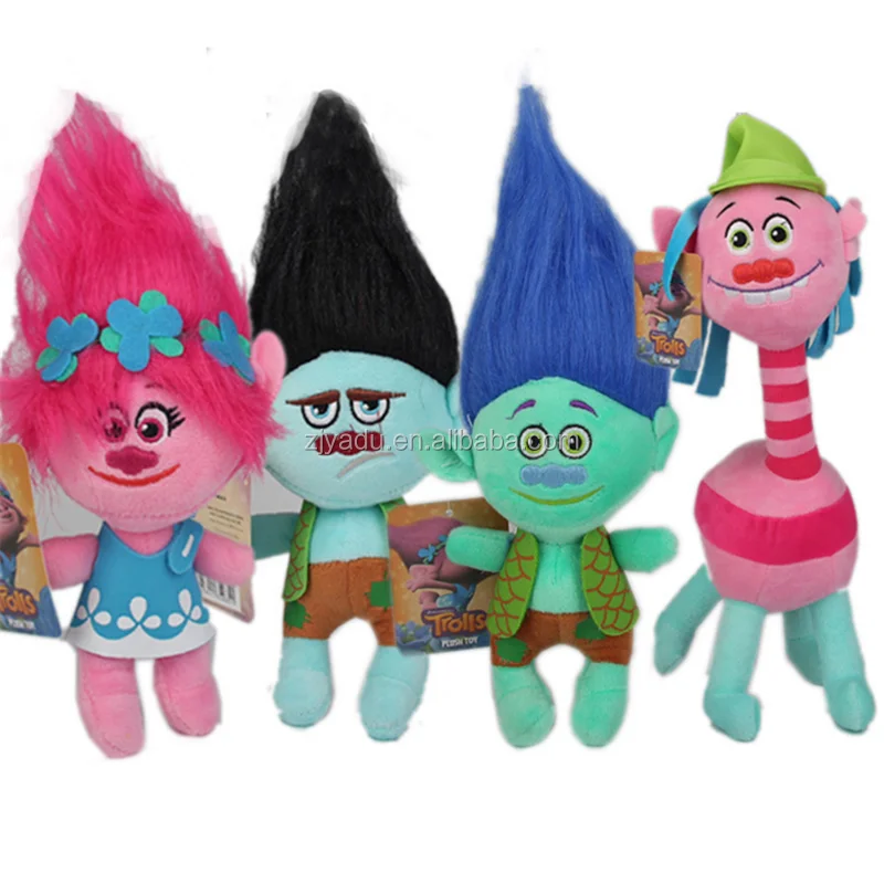 Trolls Doll Soft Stuffed Pp Cotton Wholesale Cute Trolls Action Figures ...