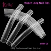 Super Long Salon Nail Art Tips Artifical French Nail Tips