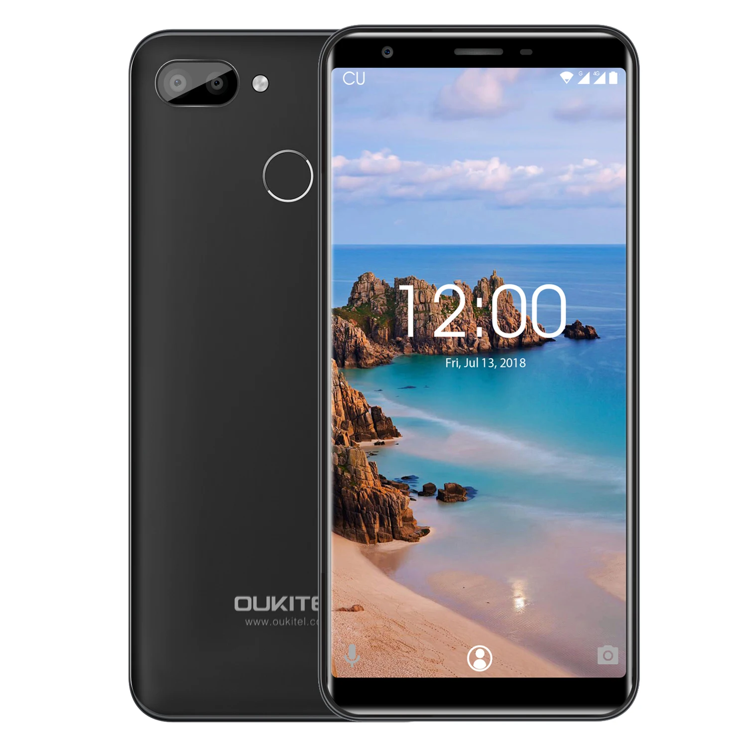 

2019 New Arrival Oukitel C11 Pro 5.5 inch Android 8.1 smartphone MTK6739 Quad Core 3GB+16GB 3 cameras Fingerprint 4G mobile, Black;blue