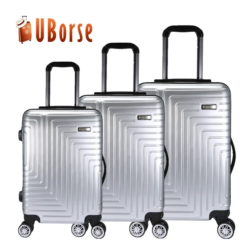 14''+20'' cheap abs hard shell travel trolley luggage suitcase sets