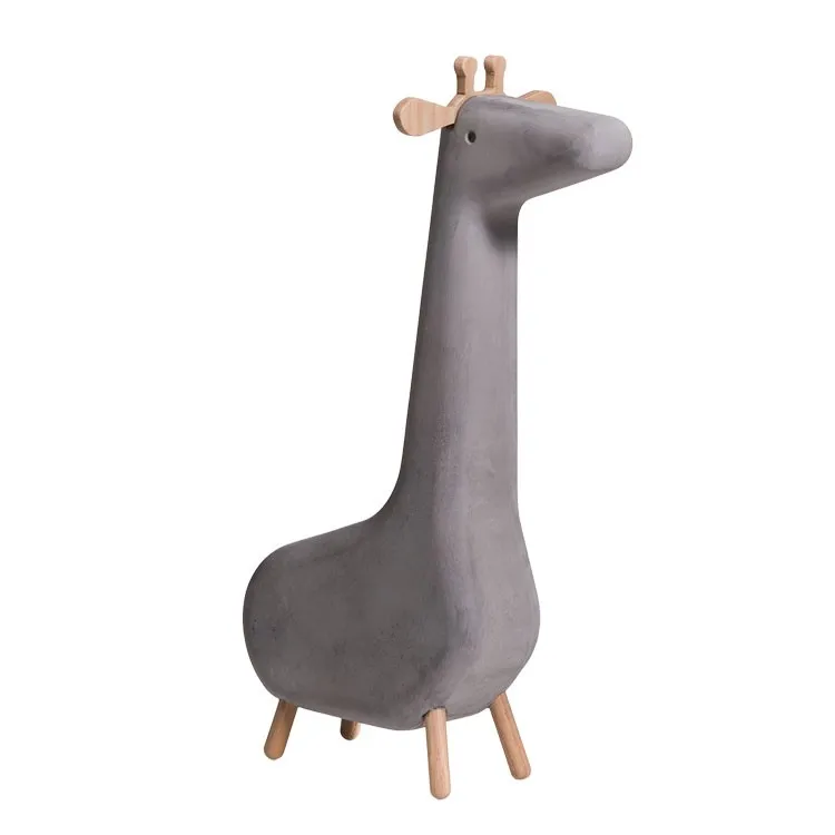cement giraffe garden statue