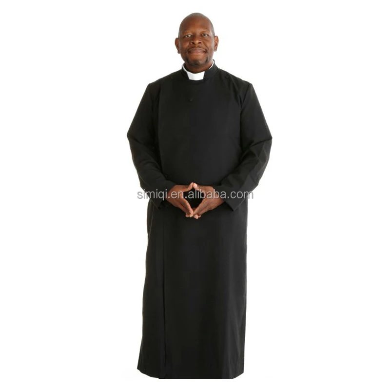 
Basic black cassock /year rounder cassock jesuit robe vestments 