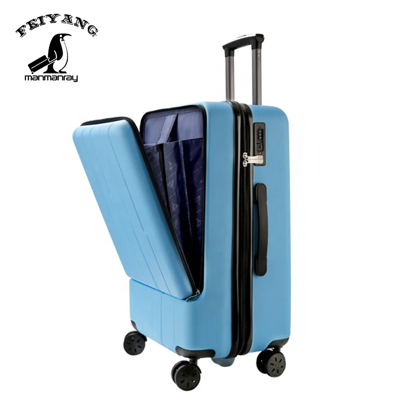 

Front open suitcase laptop business luggage abs plastic suitcase travel luggage sets, Variety