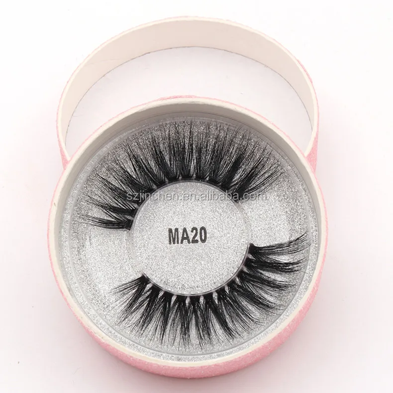 

Most popular lashes vendor MA20 handmade natural silk false eyelashes with packaging box