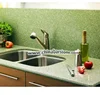 Luxury kitchen cabinet countertop stainless steel double wash sink design