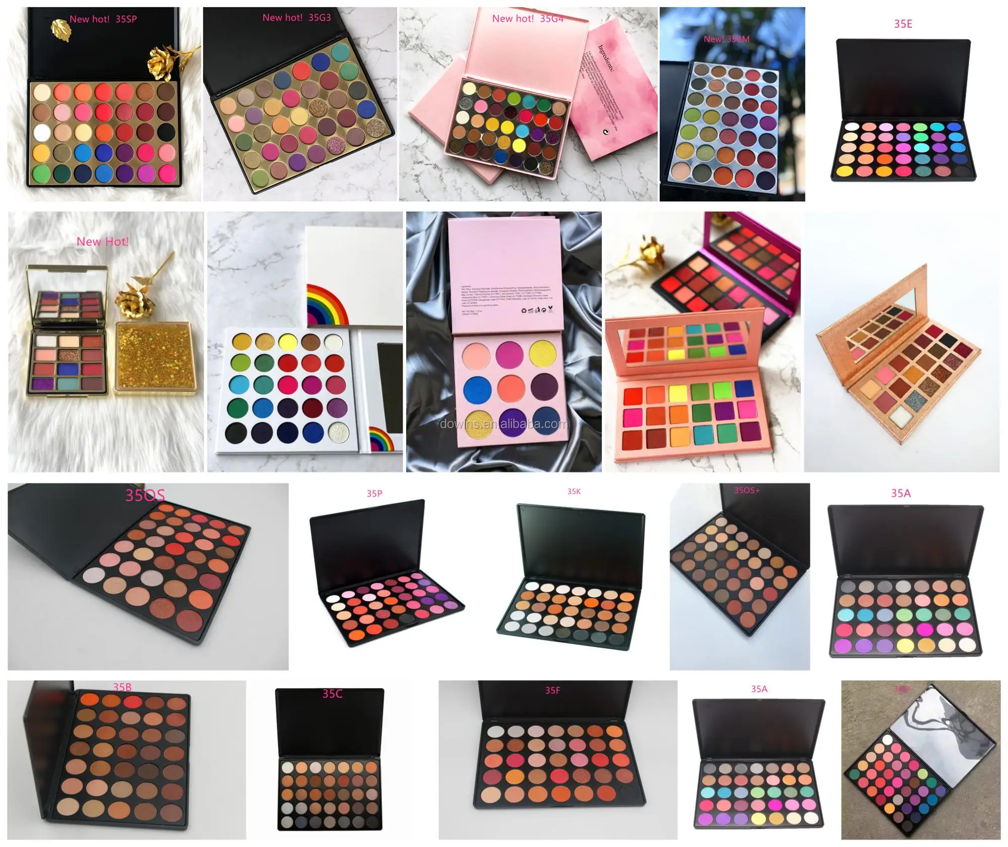 Wholesale Diy 35 Color Vegan Eyeshadow Palette Private Label