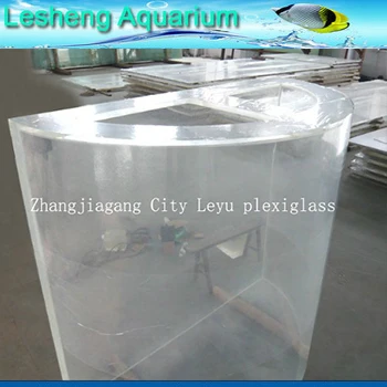 half cylinder aquarium