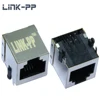 Shielded Single Port 6P4C Modular Jack RJ11 6 Pin Connector