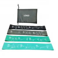 

2019 new products 12" inch custom printed logo latex fitness resistance band set fitness loop band resistance bands