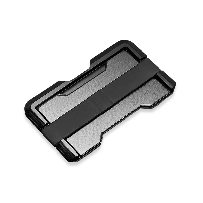 

Gift logo print rfid blocking card holder wallet with silicone band