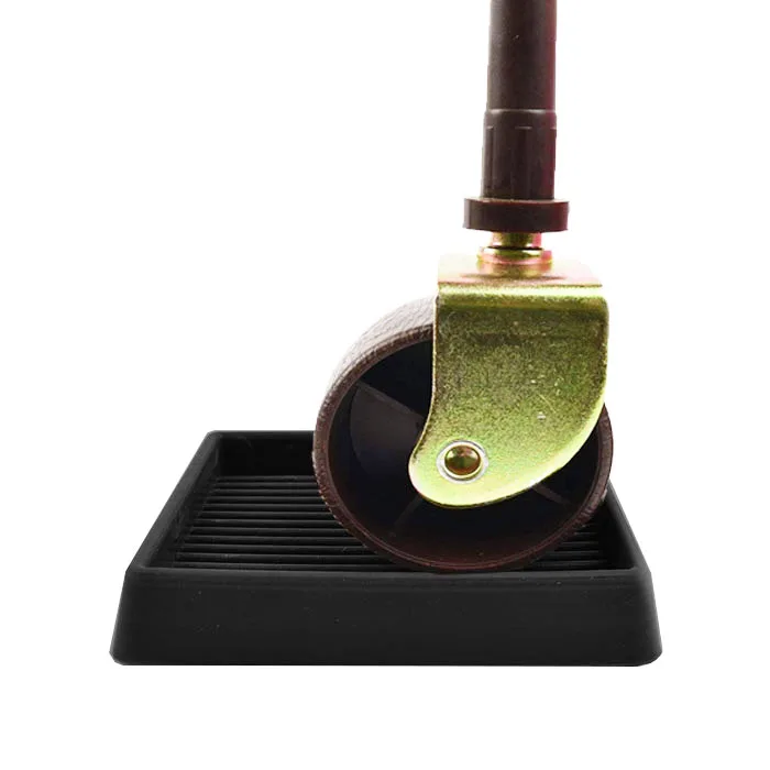 3x3 Square Rubber Furniture Caster Cups With Antisliding Floor Grip