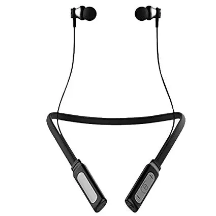 

HT1 Sweatproof Wireless Sports Stereo Neckband Headphone V4.1 With Magnetic Earbuds, Black