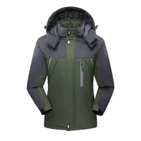 

Men's Mountain Waterproof Ski Jacket Windproof Rain Jacket Men Warm Snow Coat With Hooded Outdoor Parka