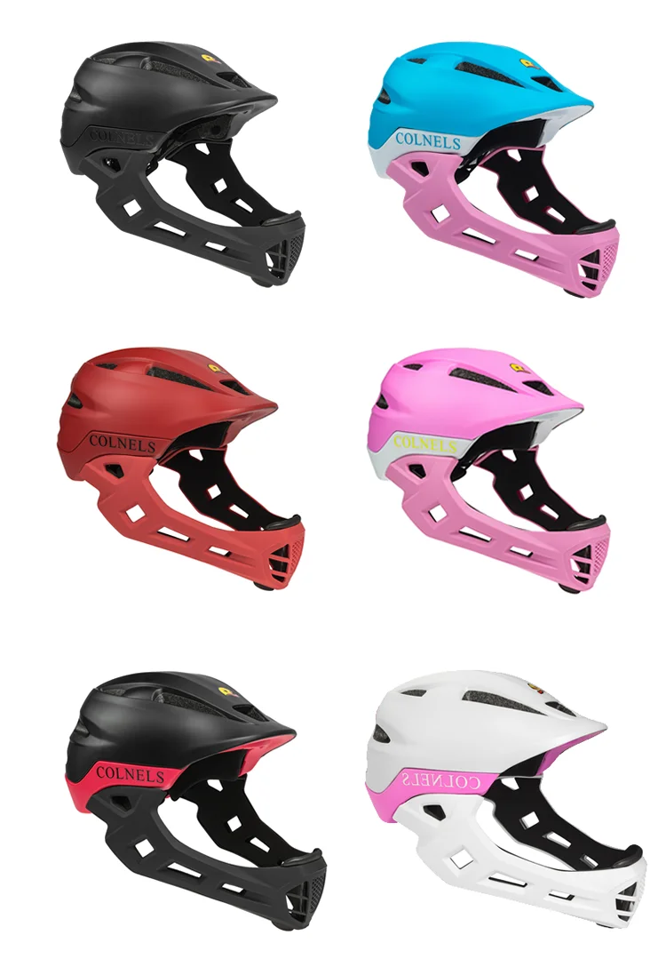 Oem Helmet Manufacturer Kids Downhill Full Face Helmet With Chin Guard