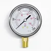 2.5" Y60 100bar/1500psi 1/4NPT kl.1.6 Manifold Gauge Double Scale Lower Mount 60mm Oil Pressure Gauge Manometer