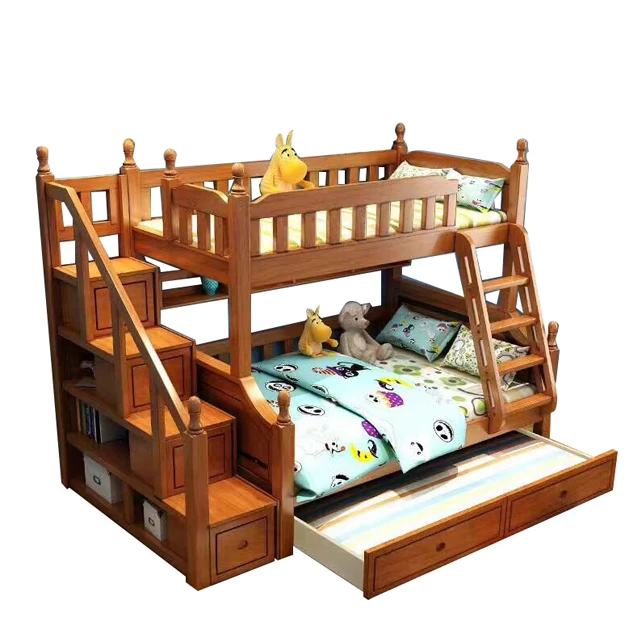 oak kids bed