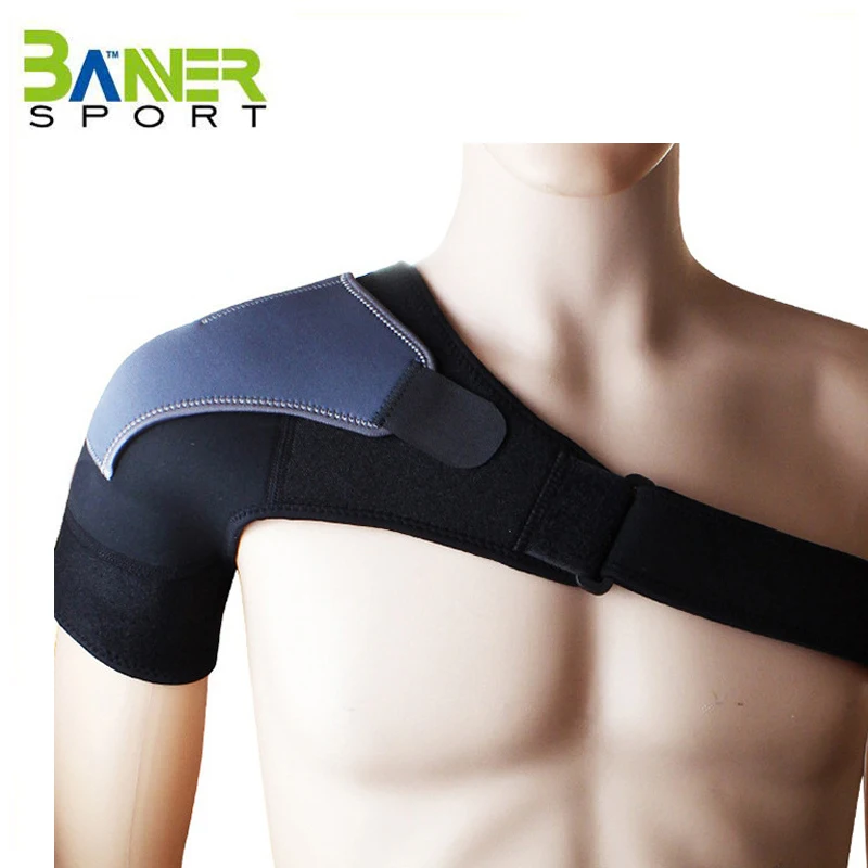 

Custom shoulder support brace for back posture injury recovery pain relief shoulder stabilizer brace for sports, Black/customized