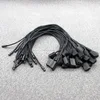High quality Black Thick Waxed Cotton Hang Tag String waxed cord for tag waxed string