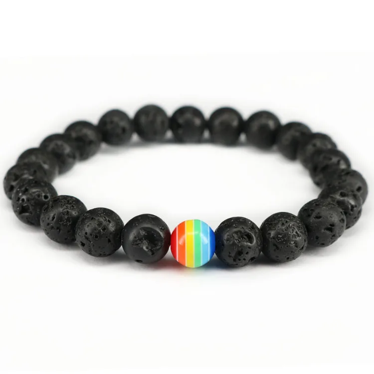 

BN5185 Cheap aromatherapy bracelet lava stone bead essential oil diffuser bracelet