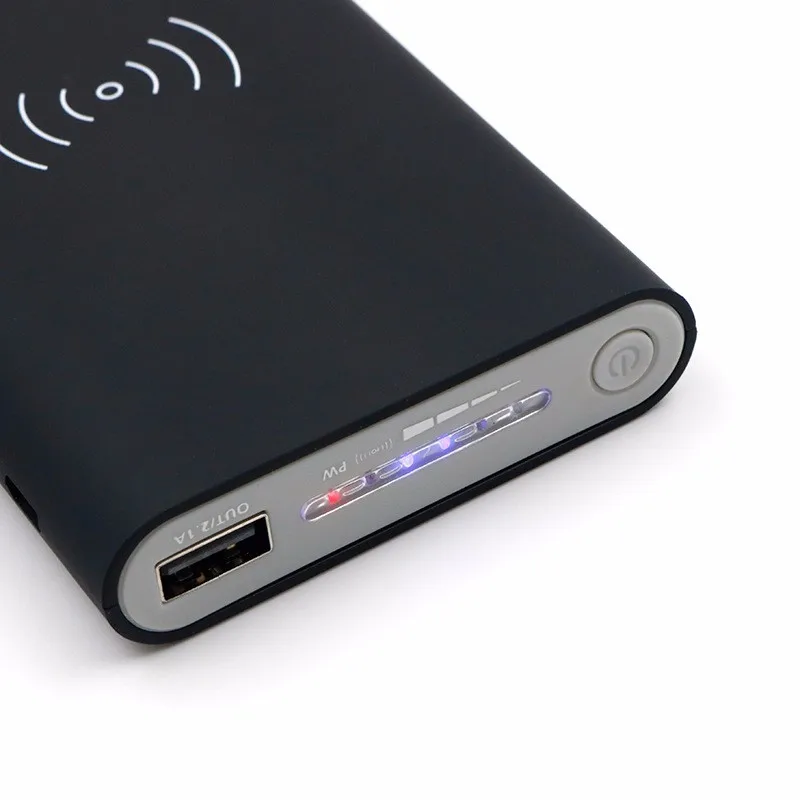 Factory Price Universal Led Flash Light 10000Mah QI Wireless Power Bank For Smart Phone - ANKUX.COM