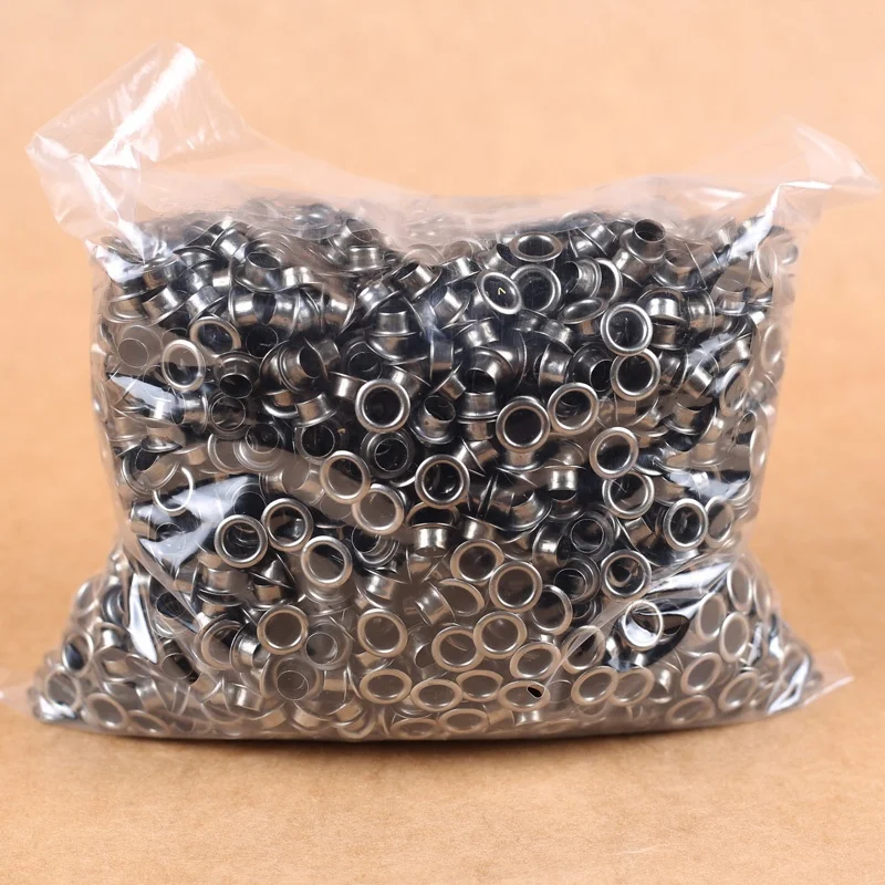  1000set Silver/antique brass/gold/gun metal Eyelets with Washers for Banners Leather Craft Shoes grommet