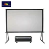 XYSCREENS 200 inch fast fold projector screen double sided portable projection screen