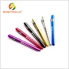 Factory Bulk Sale Portable Multi-color Aluminum Metal Cheap Promotional 2*AA Battery Powered Medical led torch light pen