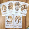 Environmental protection PET material DIY Decorative Stencil Template