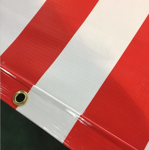 
PVC striped fabric market stall tarpaulin for tent for awnings 
