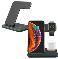 

new 2019 trending product 15W Upgraded 3 in 1 Wireless Charging Stand dockig station for smartphones mobile phone