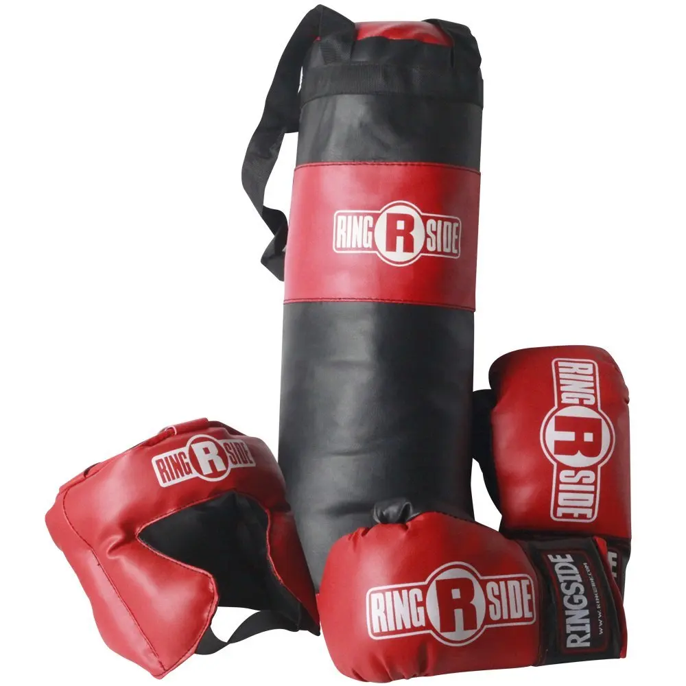 punching bag and gloves set